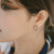2018 Korean new tassel titanium steel earrings rose gold web celebrity earrings never fade
