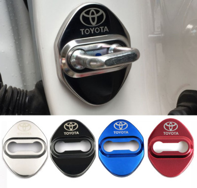 Car Stainless Steel Door Lock Cover Protective Cover Toyota Full Series Vios FS Door Lock Cover Factory Direct Sales