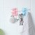 Outraged rotary hook non - mark waterproof adhesive hook with four Nordic towel rack, multi - functional plain - color hanger