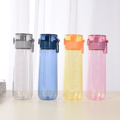 Manufacturers wholesale multi-color optional outdoor plastic cup portable space cup leak - proof students sports cup creative cup