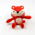 The New fox plush toy bag pendant car key chain, grab machine doll activity gift wholesale custom