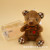 Paula Little Bear Plush Toys Embroidery Sitting Bear Plush Pendant Keychain Wedding Throwing Bouquet Doll Material