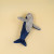 Ocean Series Plush Toys Flat Head Whale Plush Pendant Keychain Activity Gifts Cross-Border Toys Wholesale