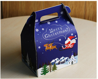 Korean Creative Candy Christmas Gift Box Christmas Packaging Box Cookie Baking Biscuit Paper Box Xt77