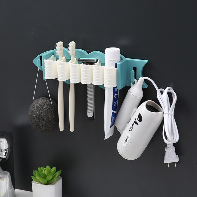 The fish-type multi-functional bathroom shelf non-perforated paste - type minnows kitchen rack