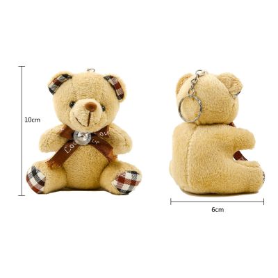 Paula teddy bear plush small pendant key chain doll wedding throwing key chain bag pendant doll