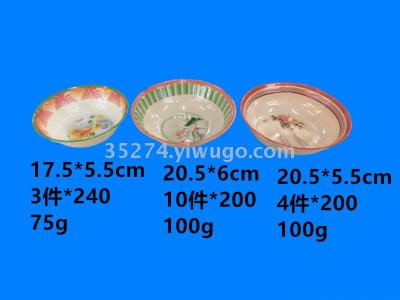 Miamine tableware Miamine stock Miamine bowl imitation decal bowl can be sold by ton