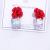 Wen wan super fairy design rose white background qualifications girls silver needle earrings