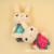 Cartoon Bear with Scarf Plush Key Chain Pendant Scarf Windbreaker Rabbit Plush Toy Handbag Pendant Wedding Gifts