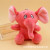 Paula color elephant plush pendant key chain bag pendant big ears elephant plush toy claw machine doll
