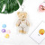 Paula Couple Bear Plush Toy Linen Bear Skirt Rabbit Plush Pendant Keychain Bag Hanging Claw Machine Doll