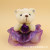 New Wedding Dress Skirt Bear Sitting Teddy Bear Plush Pendant Keychain Wedding Favors Cartoon Bouquet Doll Material