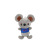 Paula plush toy pendant bead chain crystal super soft express it in two - color express mouse manufacturers direct gifts
