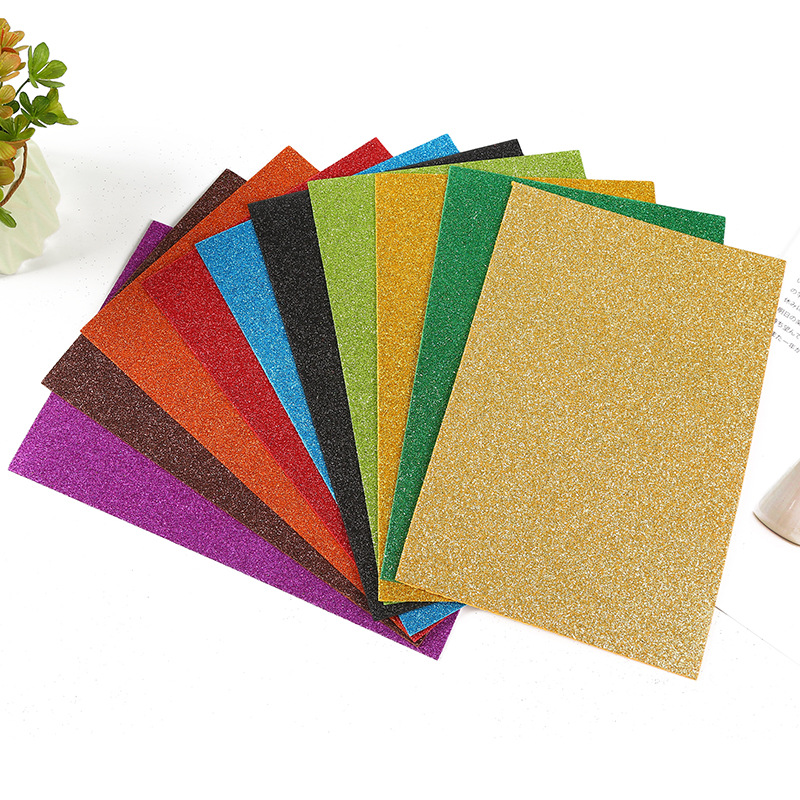 金粉EVA海绵纸带节日礼品金葱粉特种纸撒金粉不干胶金葱厂家直销