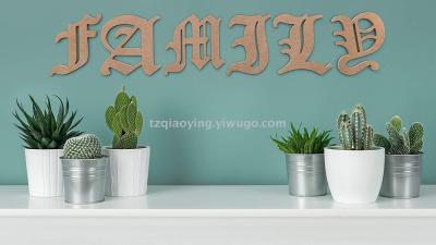 Density board letters wooden letters can be painted wall decorative letter combinations