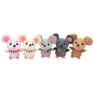 Paula express mouse plush toy pendant key chain stand scarf mouse manufacturers direct gifts