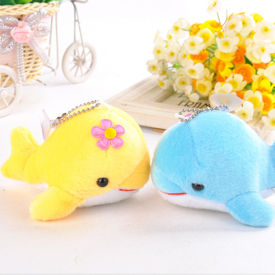 Express little fish plush pendle dolphin plush doll, bag hanging decoration small grab machine doll wholesale can be customized