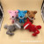 Paula Cute Teddy Wolf Doll Keychain Pendant Plush Big Tooth Wolf Doll and Bag Pendant Prize Claw Doll