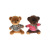 Paula Dressing Scarf Sitting Bear Plush Pendant Car Cell Phone Bag Keychain Crane Machines Figurine Doll