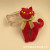Baola Long Tail Bow Tie Cat Doll Golden Eye Cat Plush Pendant Keychain Promotional Gift Claw Machine Doll Ornaments