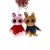 Paula Cute Big Eyes Highlight Rabbit Plush Pendant Car Cell Phone Bag Keychain Crane Machines Figurine Doll