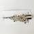 Large Headdress Hair Clip Ox Horn Hairclip Coffee Gold Tweezers Diamond Jewelry Hairpin