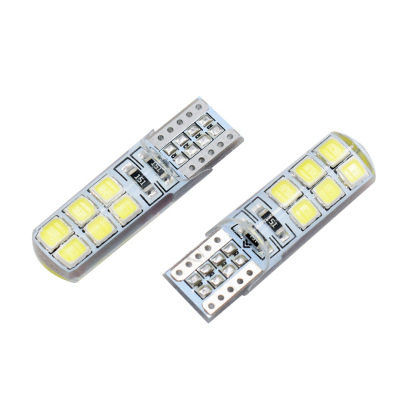 T10 2835 12smd Factory Direct Sales Silicone Epoxy Highlight LED License Plate Lamp Width Light Roof Light Door Light