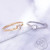 Titanium steel love couple pair of rings for female hipster fashion send girlfriend send bestie gold and silver