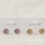 S925 silver needle classic earring copper plated genuine gold set 4A zircon simple fashion high quality accessories