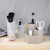 Ins prismatic storage box stationery desktop storage rack transparent makeup brush storage cylinder