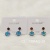 New South Korea douyin simple cool wind superior zircon refined earrings female niche silver needle earrings female