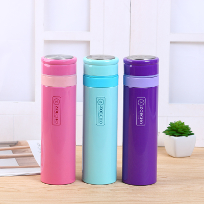 Multicolor stainless steel, high grade thermos GMBH cup simple fashion cold cup portable is suing bounce cover with water cup