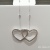  S925  silver needle tassel long earrings copper genuine gold temperament with personality pendant pendant earrings