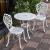 Balcony table and chair 3 sets small tea table set cast aluminum outdoor garden courtyard open air leisure combination
