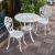 Balcony three-piece set cast aluminum outdoor leisure table and chair combination courtyard garden table and two chairs