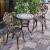 Balcony three-piece set cast aluminum outdoor leisure table and chair combination courtyard garden table and two chairs