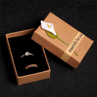 Vintage art high-end new ring necklace bracelet packaging jewelry gift jewelry box 8.5* 5.5cm