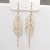 The new S925 sterling silver pin tassel earrings are copper plated and set with 4A zircon