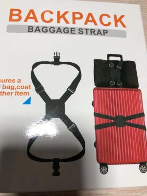 Trunk packing belt reinforced straps for checked luggage