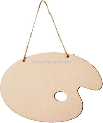 DIY woodwork wooden hanging painting palette painting bracket decoration