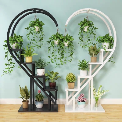 Shelf home multi-storey indoor special balcony living room vase green dorado meat pot rack A469