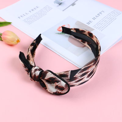 Leopard Print Spot Pattern Simple All-Match Hairpin for Hair Washing Headband Sweet Headwear for Fair Ladies Various Colors and Styles