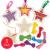 DIY handmade wooden art star wooden cross stitch decoration kit Christmas crafts