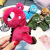 Creative cartoon ins fashion hot shot plush dinosaur series car key ring bag pendant accessories, gifts