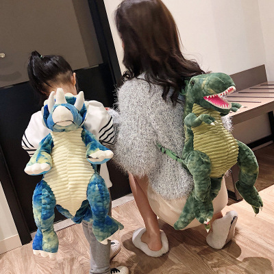 Baby dinosaur bag new children backpack cool cartoon big dinosaur backpack hot style bag foreign trade