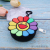 Japanese Korean Trendy Brand Murakami Long SUNFLOWER Cartoon Key Button Coin Purse Silicone Storage Bag Creative Card Holder Crossbody Bag