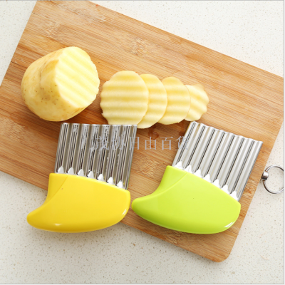Langfang potato wavy knife cut potato ripple kitchen stainless steel cutting device fancy cutting device
