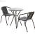 Balcony table and chair three-piece iron simple outdoor courtyard outdoor leisure table and chair combination