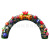Christmas inflatable arch custom flower bell gas mold theme holiday decoration opening beautiful props arch door