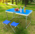 180*60 square tube folding aluminum table set garden patio outdoor picnic table easy to carry